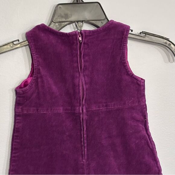 Plum Pudding | Baby Girl Purple Embellished Velvet Corduroy Dress size 3T - Picture 8 of 11